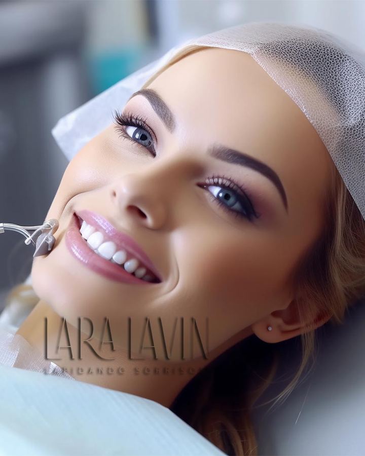 Clareamento dental em consultório no Itaim Bibi, com a gengiva protegida